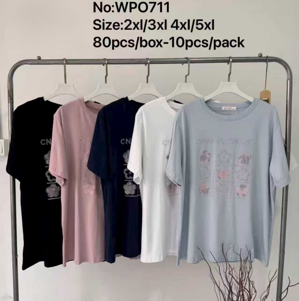 Bluzki damskie Roz 2XL-5XL, Mix Kolor Paczka 10 szt